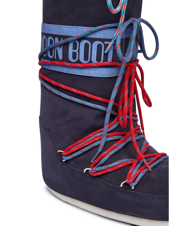 Moon Boot Снігоходи Moon Boot Mb Icon Suede Laces 80D1403050 Cиній