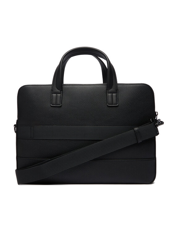 Tommy Hilfiger Portatīvā datora soma Tommy Hilfiger Th Central Slim Computer Bag AM0AM13631 Melns