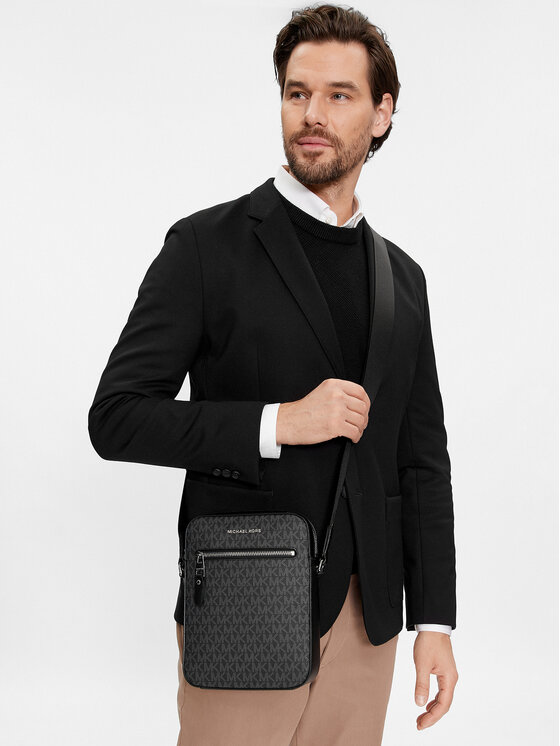 MICHAEL Michael Kors Плоска сумка MICHAEL Michael Kors Varick 33F9LVAC6U Чорний