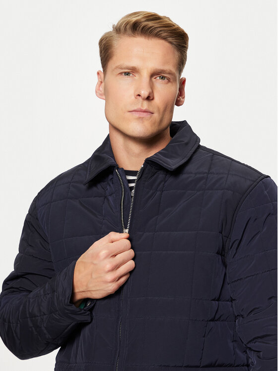 Hunter Hunter Prijelazna jakna Walter HARM0004242 Tamnoplava Regular Fit