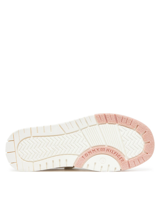 Tommy Hilfiger Snīkeri Tommy Hilfiger Low Cut Lace-Up Sneaker T3A9-33740-1355 S Balts