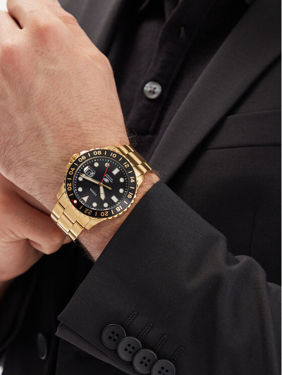 Fossil Годинник Fossil Blue FS5990 Золотий