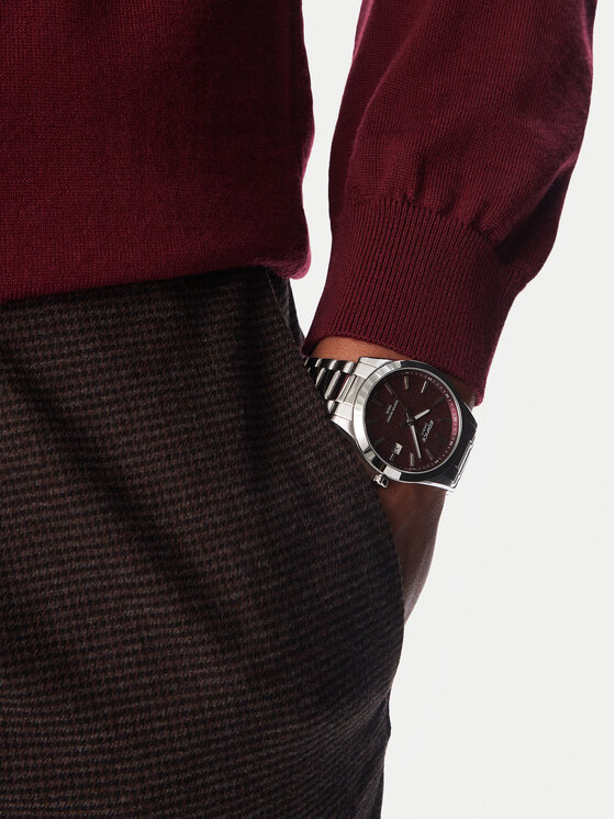 Casio Zegarek Casio Edifice EFV-160D-4AVEF Srebrny