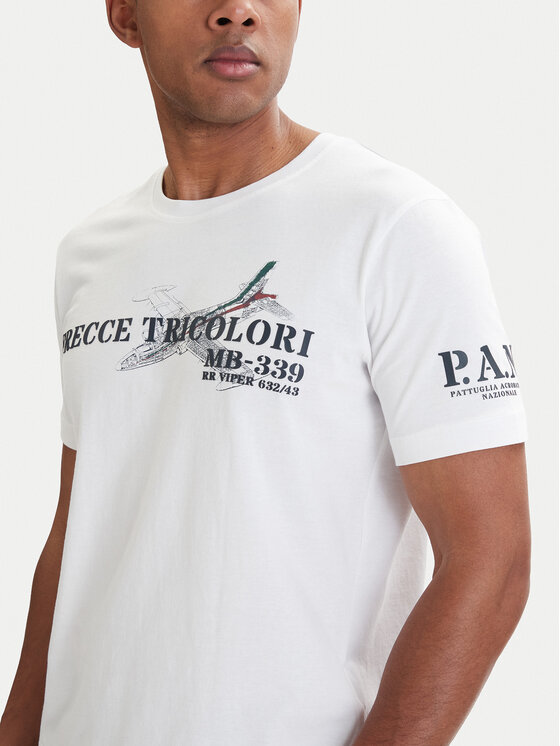 Aeronautica Militare Aeronautica Militare Camiseta 261TS2541UJ00727 Blanco Regular Fit