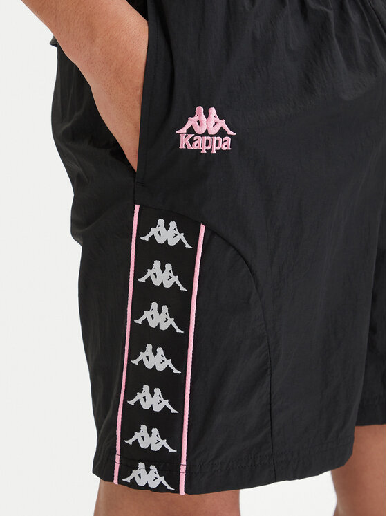 Kappa Kappa Športne kratke hlače 322B8GW Črna Comfort Fit