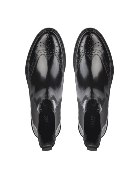 Geox Μποτάκια με λάστιχο Geox D Walk Pleasure D36TGD 00038 C9999 Μαύρο