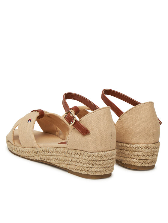 Tommy Hilfiger Espadrilky Tommy Hilfiger T3A7-33801-0048 S Béžová