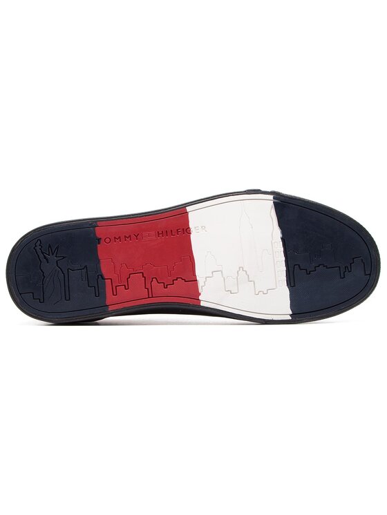 Tommy Hilfiger Sneakersy Tommy Hilfiger Corporate Leather Sneaker FM0FM02089 Černá