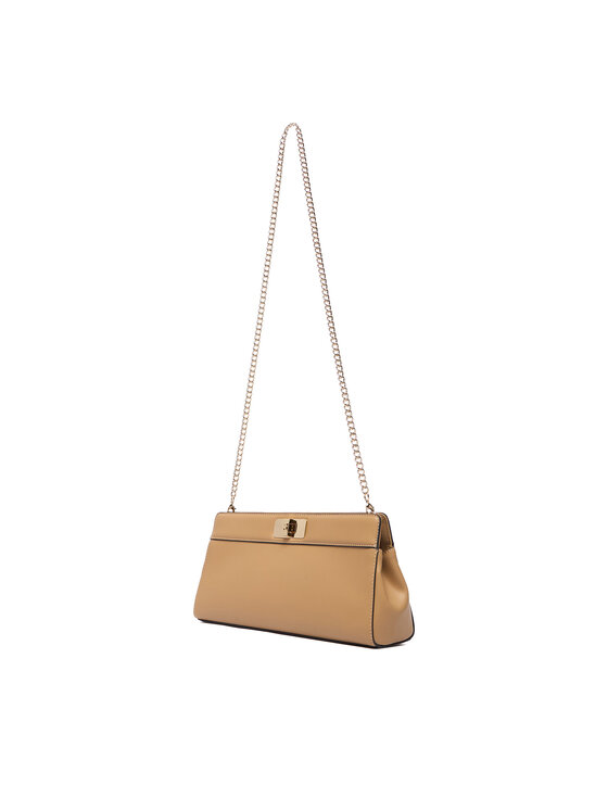 Tommy Hilfiger Ročna torba Tommy Hilfiger Th Modern Clutch AW0AW18727 Svetlo rjava