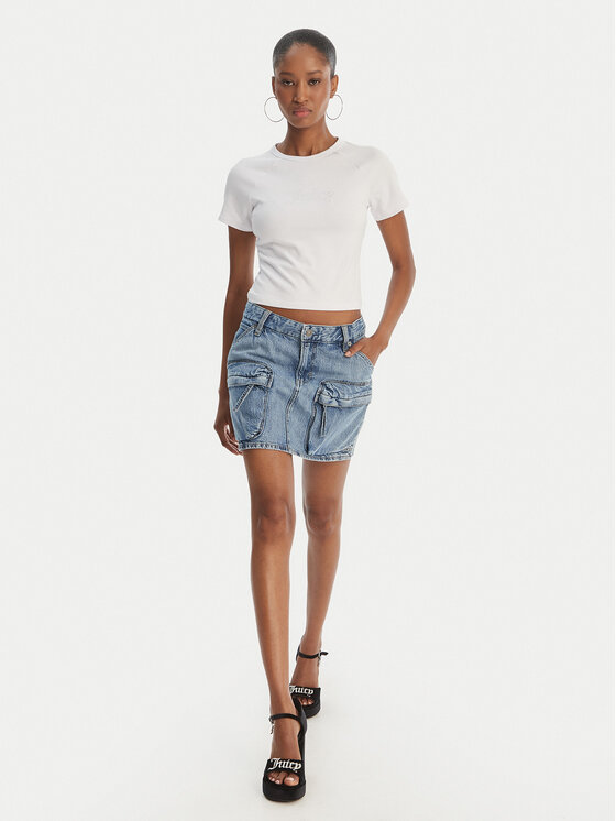 Juicy Couture Juicy Couture Camiseta Baby JCWCT126317 Blanco Slim Fit