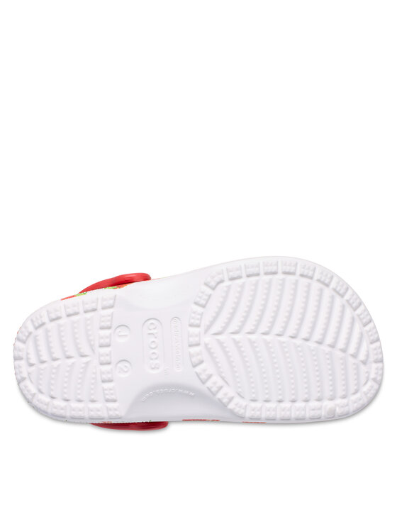 Crocs Klapki Crocs Kids’ Classic Fresh Fruits Clog 211020 Biały