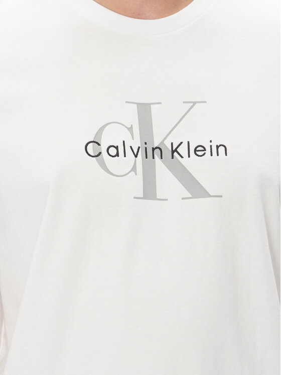 Calvin Klein Jeans Calvin Klein Jeans Majica Hero Monologo LV04RB862G Bela Regular Fit