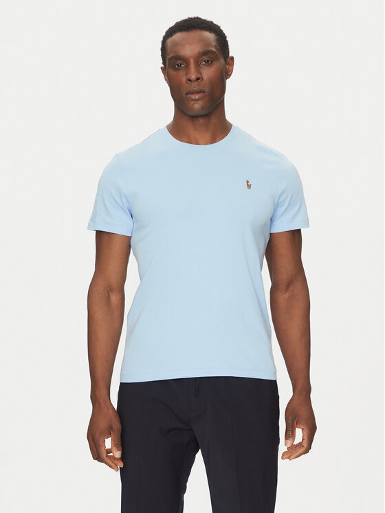 Polo Ralph Lauren Polo Ralph Lauren Футболка Classics 710740727 Блакитний Slim Fit