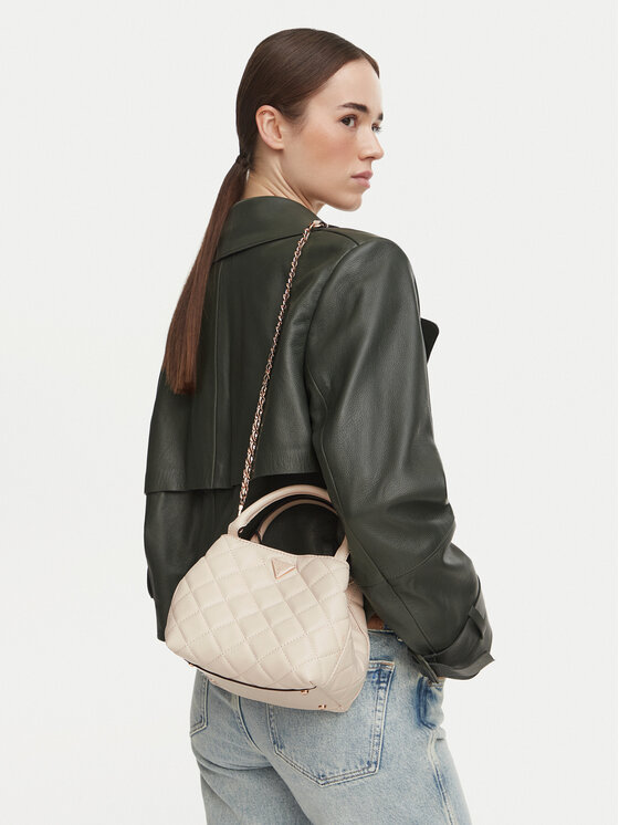 Guess Geantă Guess Juliet Mini HWQG24 56710 Crem