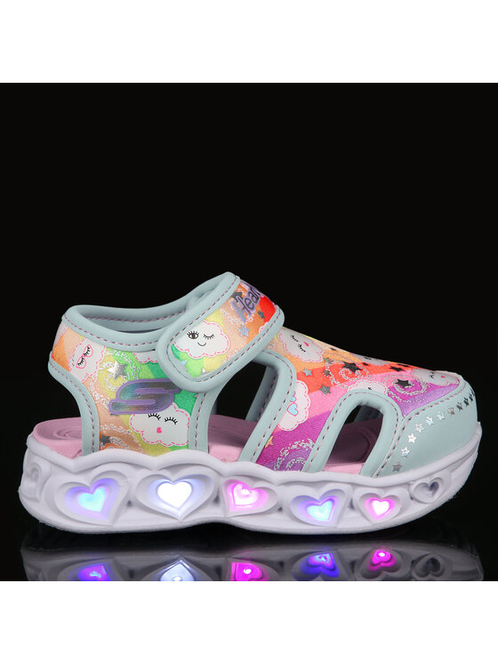 Skechers Босоніжки Skechers Heart Lights Sandals-Cutie Clouds 302977N/TQMT Бірюзовий