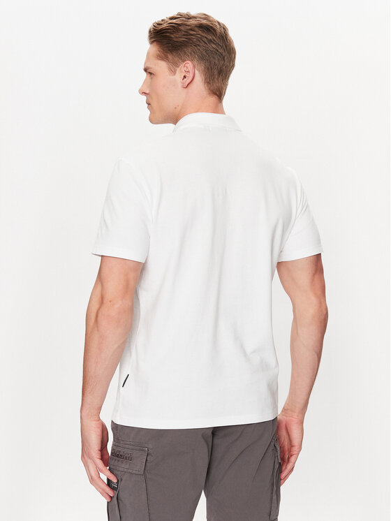 Napapijri Napapijri Поло Ealis NP0A4H8B Білий Regular Fit