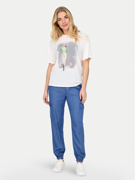 ONLY ONLY Футболка Melina 15342876 Білий Regular Fit