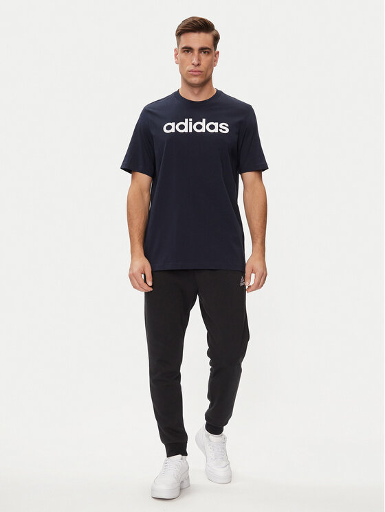 adidas adidas Футболка Essentials Single Jersey Linear Embroidered Logo T-Shirt IC9275 Голубий Regular Fit