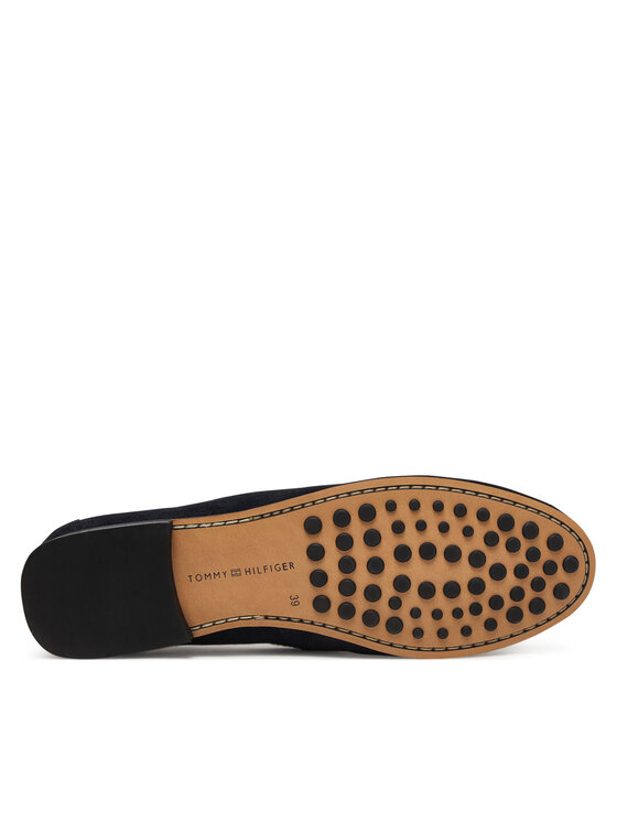 Tommy Hilfiger Мокасини Tommy Hilfiger Th Chain Suede Loafer FW0FW09327 Тъмносин