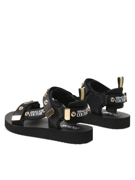 Versace Jeans Couture Sandály Versace Jeans Couture 74YA3S7C Černá