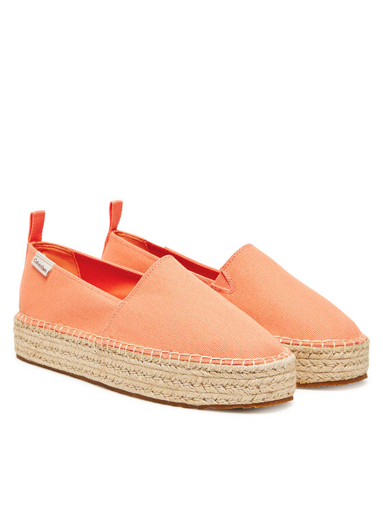Calvin Klein Jeans Espadrilles Calvin Klein Jeans Platform Espadrille Ml Cs YW0YW01871 Oranžs