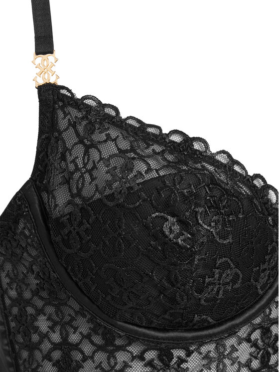 Guess Guess Sujetador con aros O5BC14 K1760 Negro
