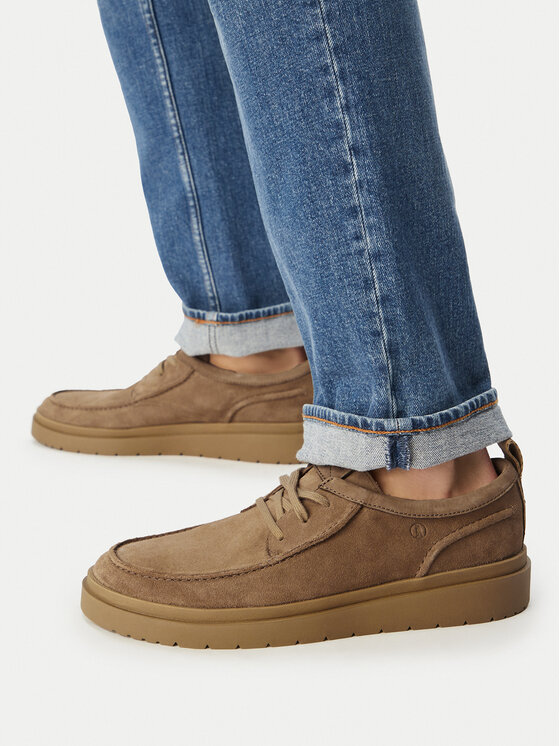 Clarks Туфлі Clarks Polden Moc 26186452 Бежевий