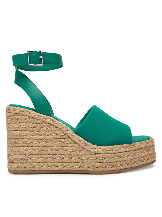 Calvin Klein Espadrile Calvin Klein Wedge Espad 70 Neopr Mg HW0HW03014 Zelena