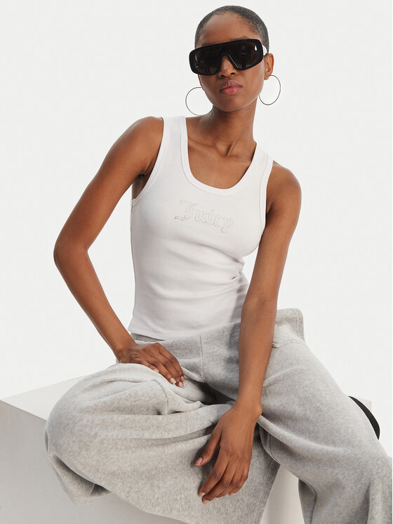 Juicy Couture Juicy Couture Top Thin Strap JCWLV126308 Blanco Slim Fit
