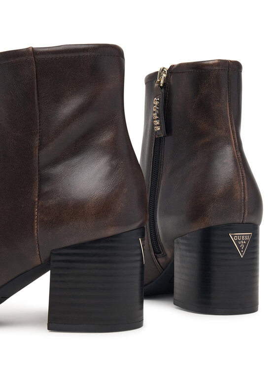 Guess Μποτάκια Guess FLFALE LEA10 Σκούρο καφέ