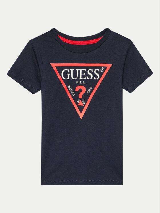 Guess Guess Camiseta N73I55 K8HM0 Azul marino Regular Fit