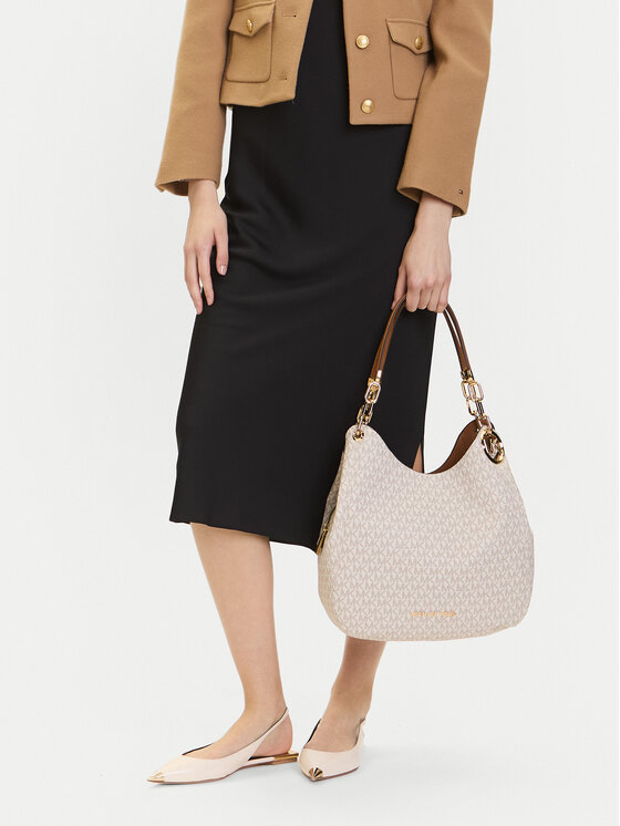 Michael Kors Ročna torba Michael Kors Lillie 30T9G0LE3B Bež