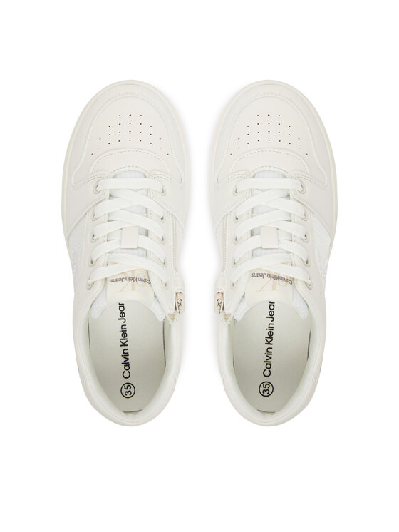 Calvin Klein Jeans Αθλητικά Calvin Klein Jeans Low Cut Lace-Up Sneaker V3X9-82093-1697 Λευκό