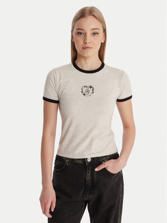 Guess Jeans Guess Jeans Футболка W6RI16 J1314 Сірий Classic Fit