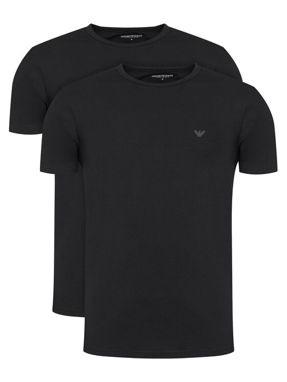 Emporio Armani Underwear Emporio Armani Underwear Póló szett EM000391 AF14132 MC005 Fekete Regular Fit