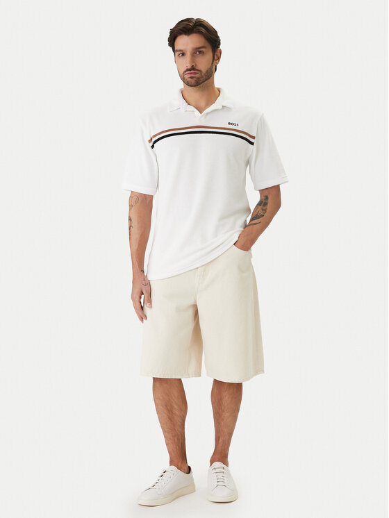 BOSS BOSS Polo Iconic 50561186 Blanco Regular Fit