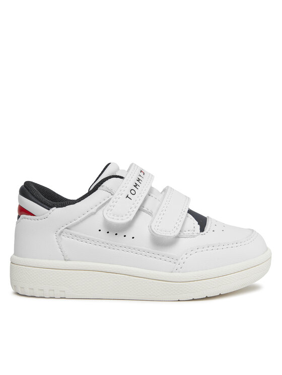 Tommy Hilfiger Tenisice Tommy Hilfiger Stripes Low Cut Velcro Sneaker T1X9-33339-1355 M Bijela