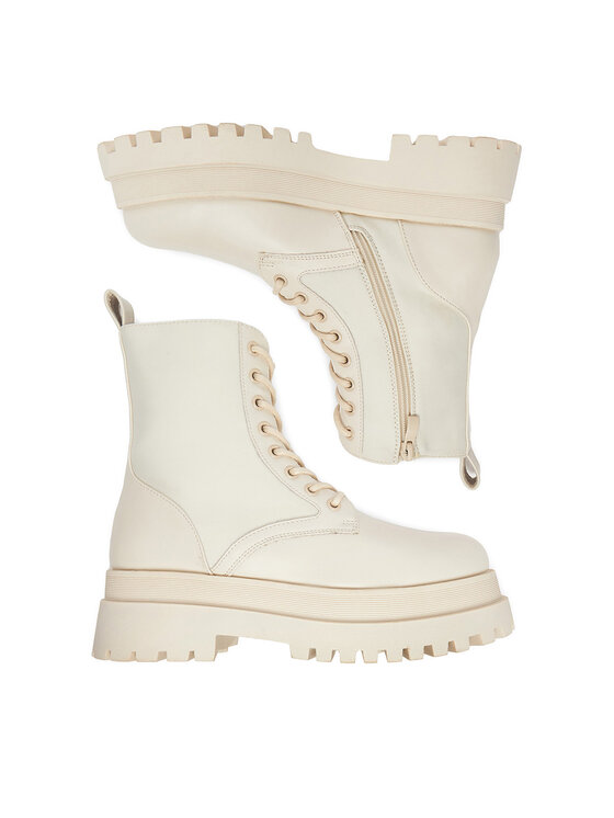 DeeZee Botines planos DeeZee 13295-13 Écru
