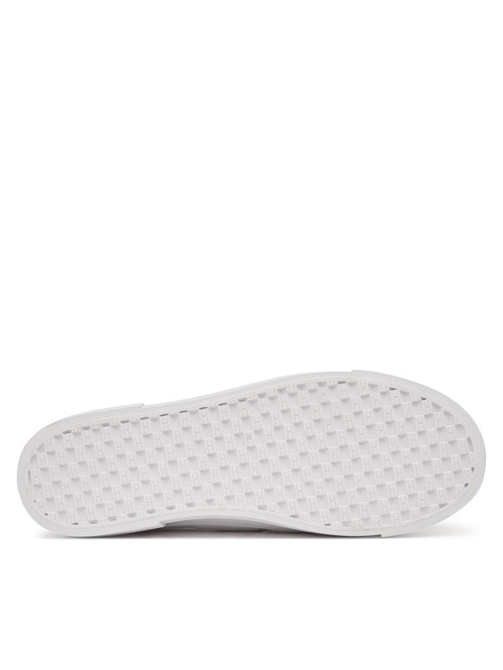 Tommy Hilfiger Snīkeri Tommy Hilfiger Platform Vulc Piping Ltr FW0FW09393 Balts