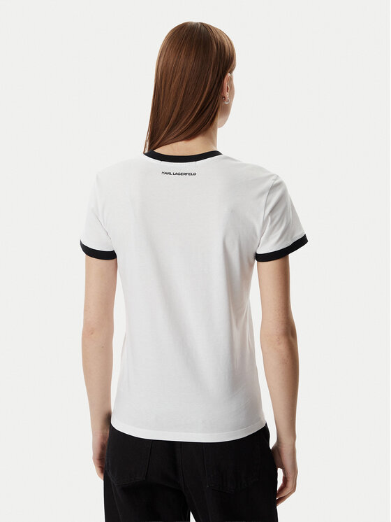 KARL LAGERFELD KARL LAGERFELD Camiseta B2W17021 Blanco Slim Fit