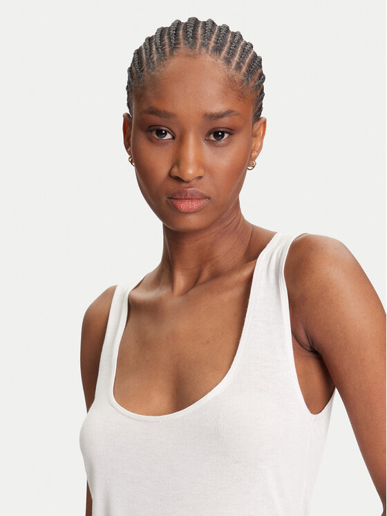 Calvin Klein Calvin Klein Top LV044C345G Écru Regular Fit