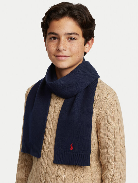 Polo Ralph Lauren Šál Polo Ralph Lauren 323953205001 Tmavomodrá