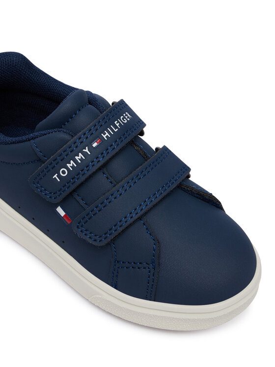 Tommy Hilfiger Сникърси Tommy Hilfiger Low Cut Velcro Sneaker T1X9-35216-1355 M Тъмносин