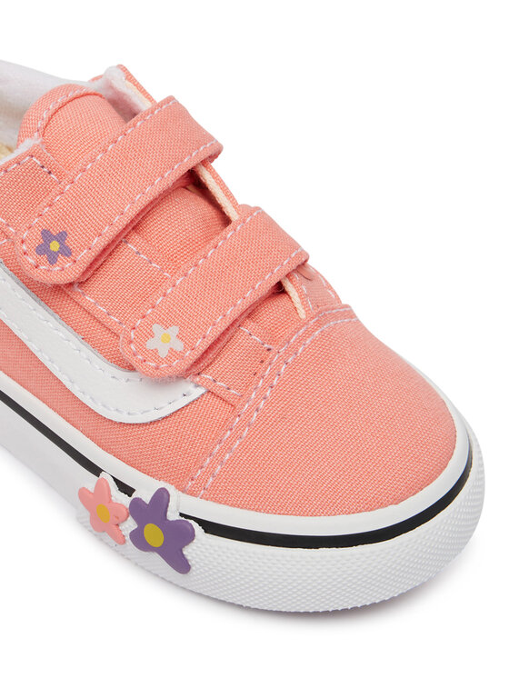 Vans Zapatillas de tenis Vans Old Skool V Flower VN000Z5XGSB1 Coral