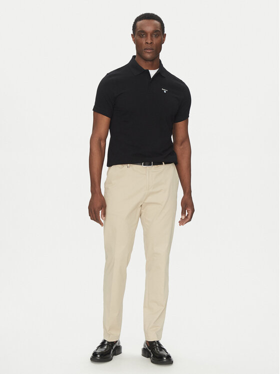 Barbour Barbour Поло Original Sports MML0358BK31 Чорний Tailored Fit
