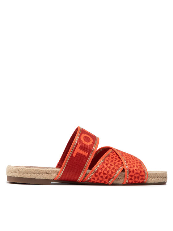 Tommy Hilfiger Еспадрили Tommy Hilfiger Webbing Flat Espadrille FW0FW06307 Оранжев