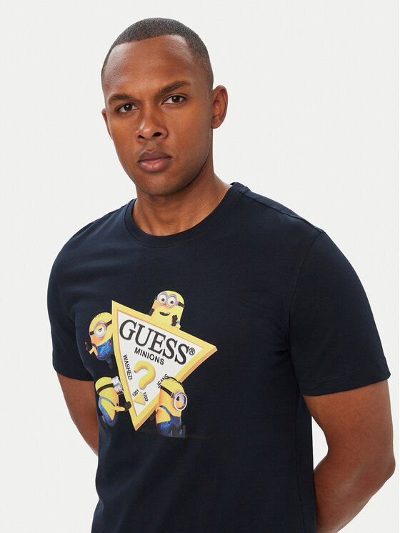 Guess Jeans Guess Jeans Póló 183589 Kék Classic Fit