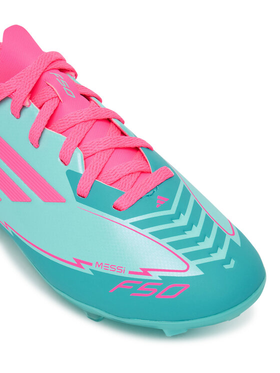 adidas Buty do piłki nożnej adidas F50 League Messi Firm/Multi-Ground IH0931 Turkusowy