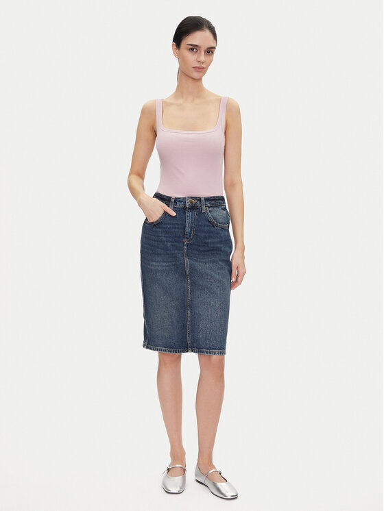 Lee Lee Топ Square 112363644 Фіолетовий Slim Fit