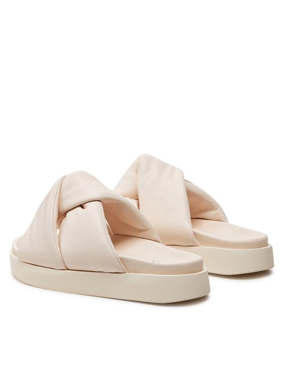 Inuikii Шльопанці Inuikii Soft Crossed 70104-140 Écru